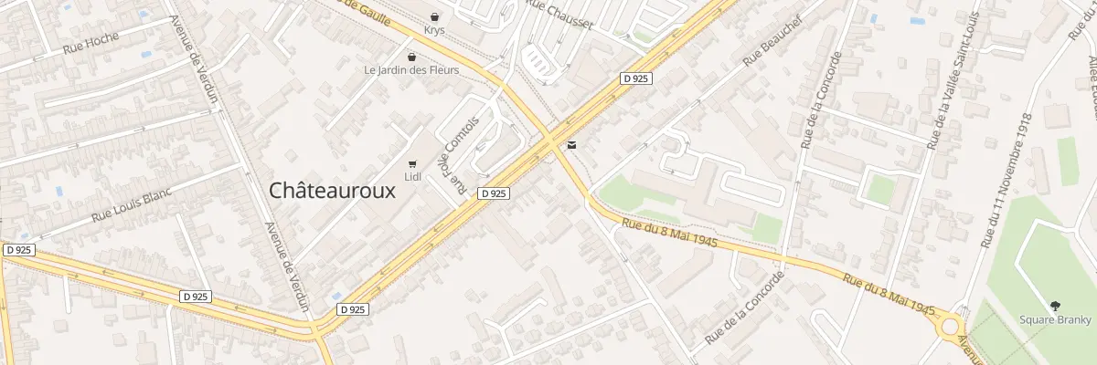 Plan du 167 Bd de Cluis à Châteauroux