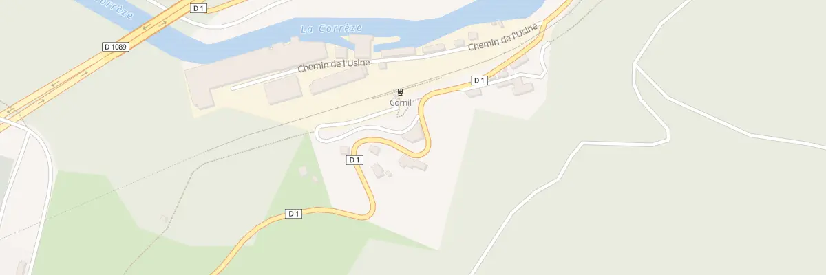 Plan du 7 Pont de Cornil à Cornil