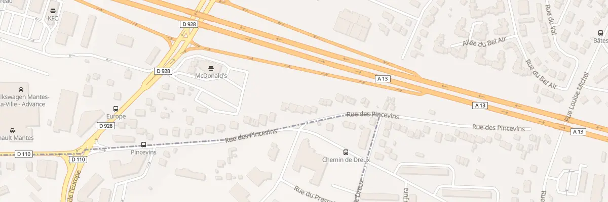 Plan du 36 Rue des Pincevins à Mantes-la-Ville