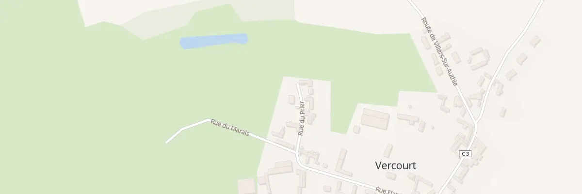 Plan du 9002 Rue du Prier à Vercourt