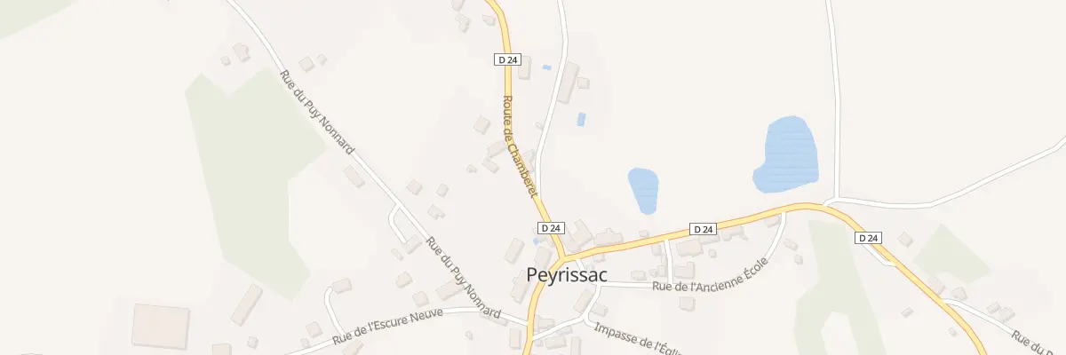 Plan du 5033 Le Bourg à Peyrissac