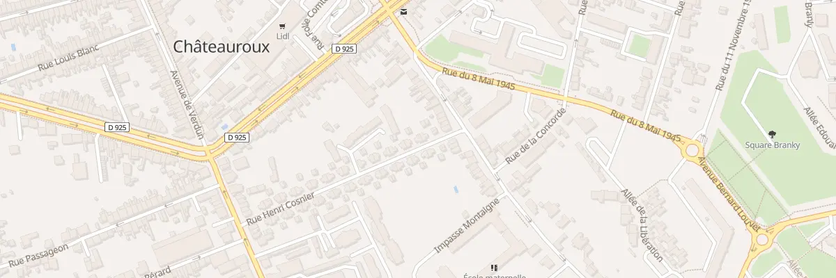 Plan du 41 Rue Henri Cosnier à Châteauroux