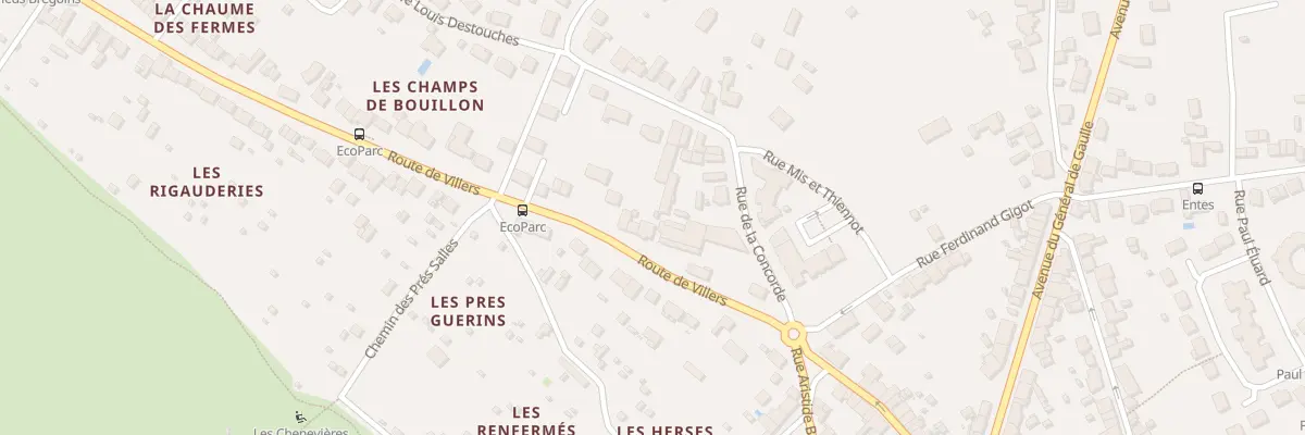 Plan du 5 Rte de Villers à Déols