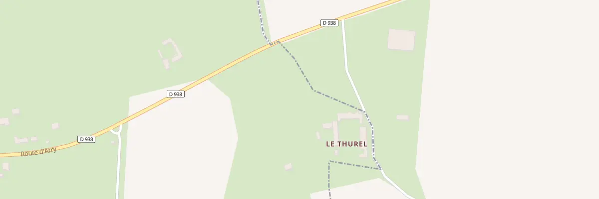 Plan du 9002 Le Thurel à Arry