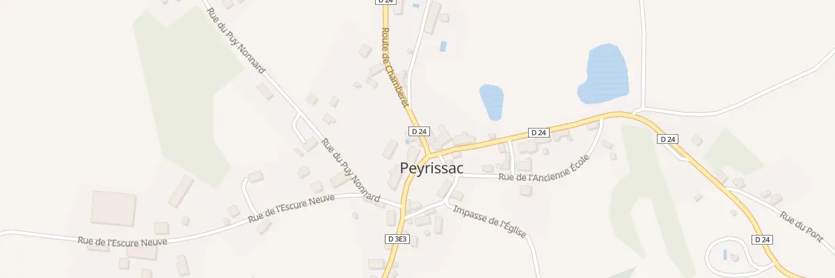 Plan du 1 Rte de Chamberet à Peyrissac
