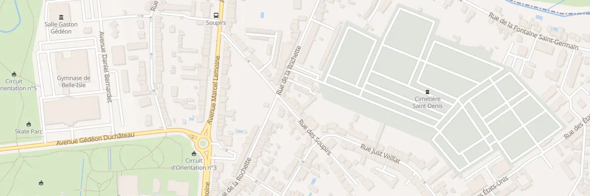 Plan du 25 Rue des Soupirs à Châteauroux