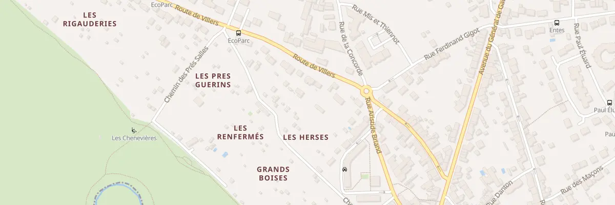 Plan du 10 Rte de Villers à Déols