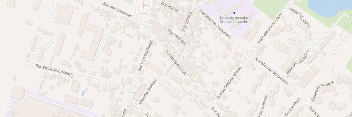Plan du 1 Rue Marceau à Mantes-la-Jolie