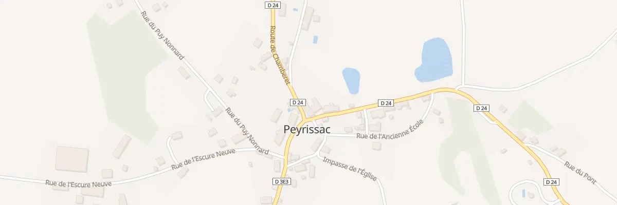 Plan du 2 Rte de Chamberet à Peyrissac