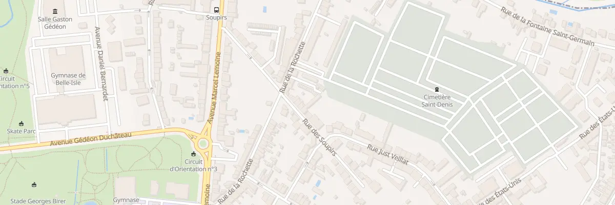 Plan du 29 Rue des Soupirs à Châteauroux