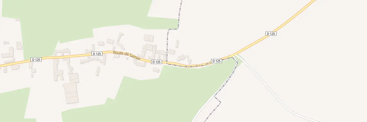Plan du 591 Rte de Samer à Tingry