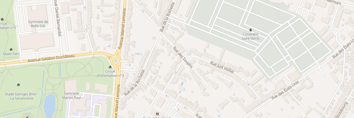 Plan du 56 Rue Just Veillat à Châteauroux
