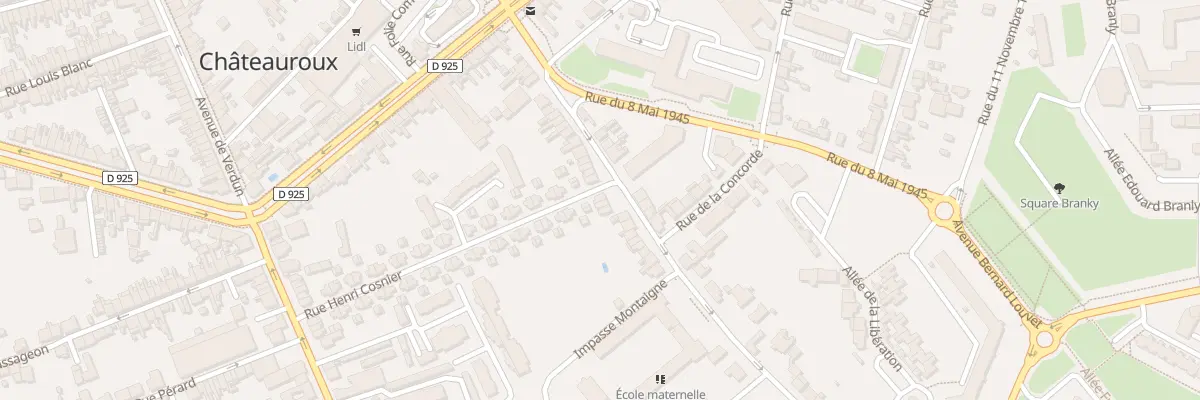 Plan du 38 Rue Montaigne à Châteauroux