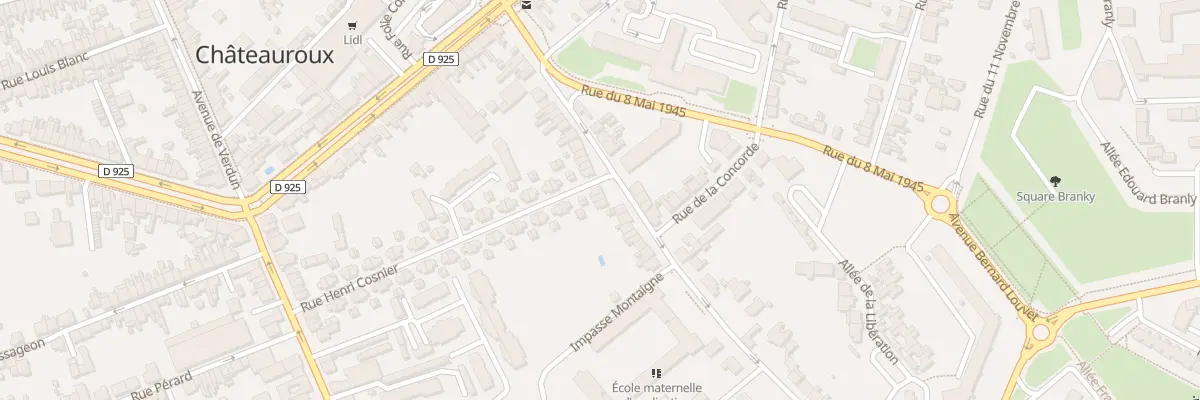 Plan du 40 Rue Montaigne à Châteauroux