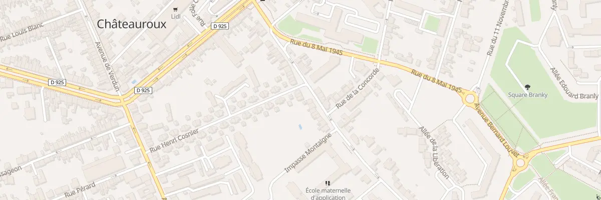 Plan du 42 Rue Montaigne à Châteauroux