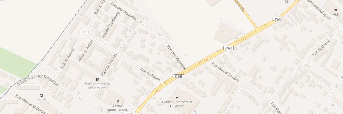 Plan du 6 Rue des Meuniers à Mantes-la-Ville