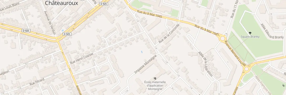 Plan du 48 Rue Montaigne à Châteauroux