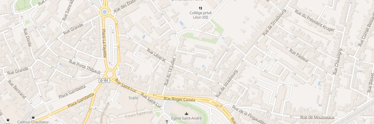 Plan du 31 Rue Lézerat à Châteauroux