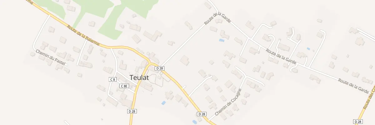 Plan du 2 Rte de la Garde à Teulat