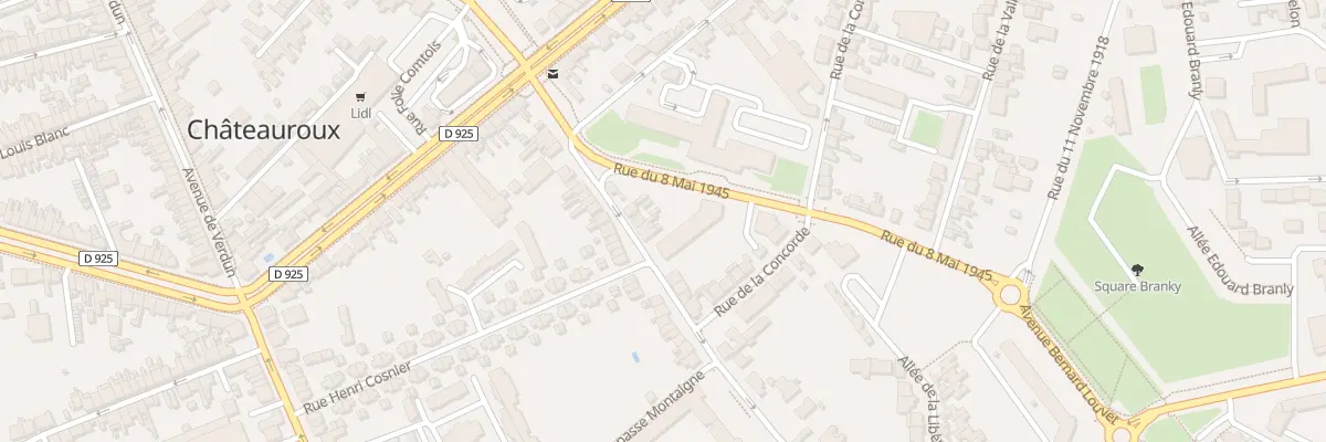 Plan du 33 Rue Montaigne à Châteauroux
