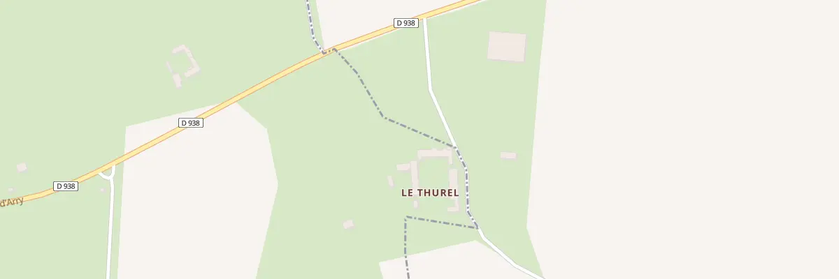 Plan du 9001 Le Thurel à Arry