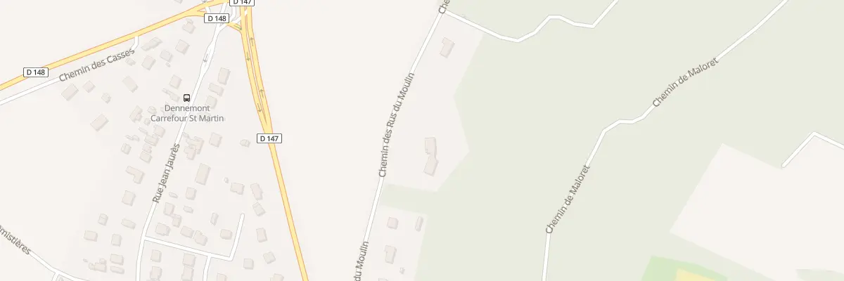 Plan du 48 Che des Rus du Moulin à Follainville-Dennemont