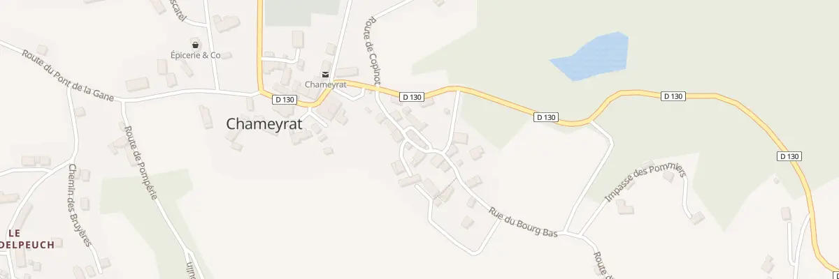 Plan du 5 Rue du Bourg Bas à Chameyrat