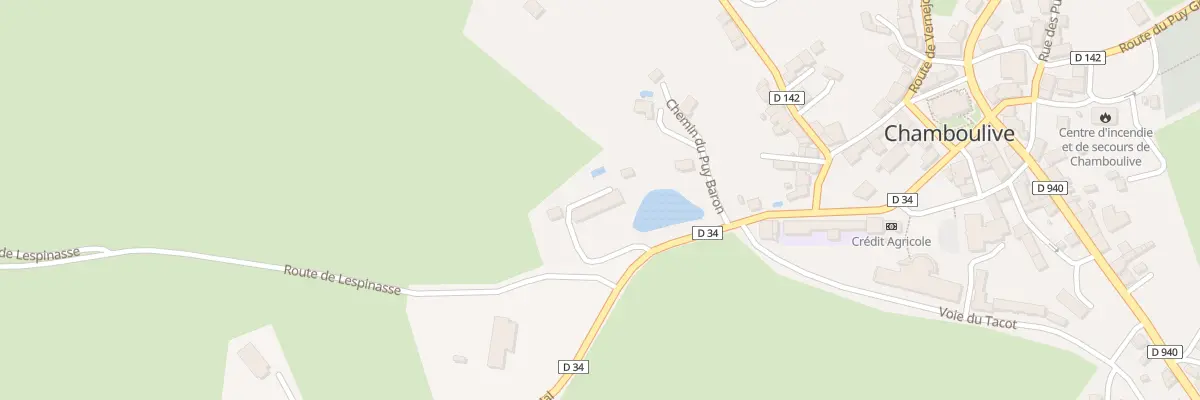 Plan du 5004 Puy Baron Sud à Chamboulive