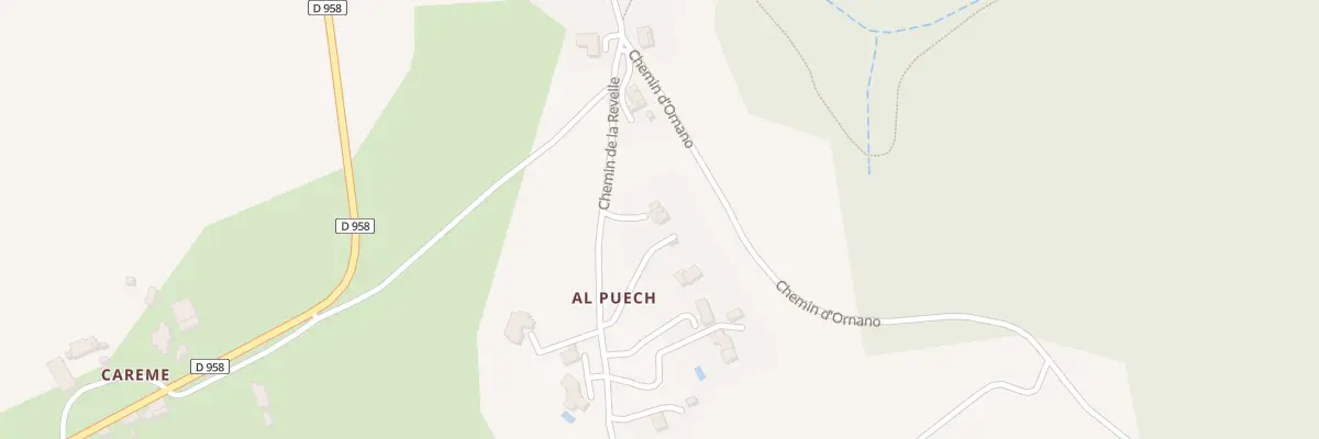Plan du 5180 Al Puech à Cazals