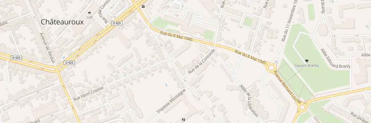 Plan du 43 Rue Montaigne à Châteauroux