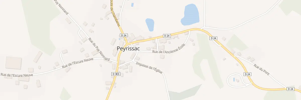 Plan du 3 Rue de l’Ancienne École à Peyrissac
