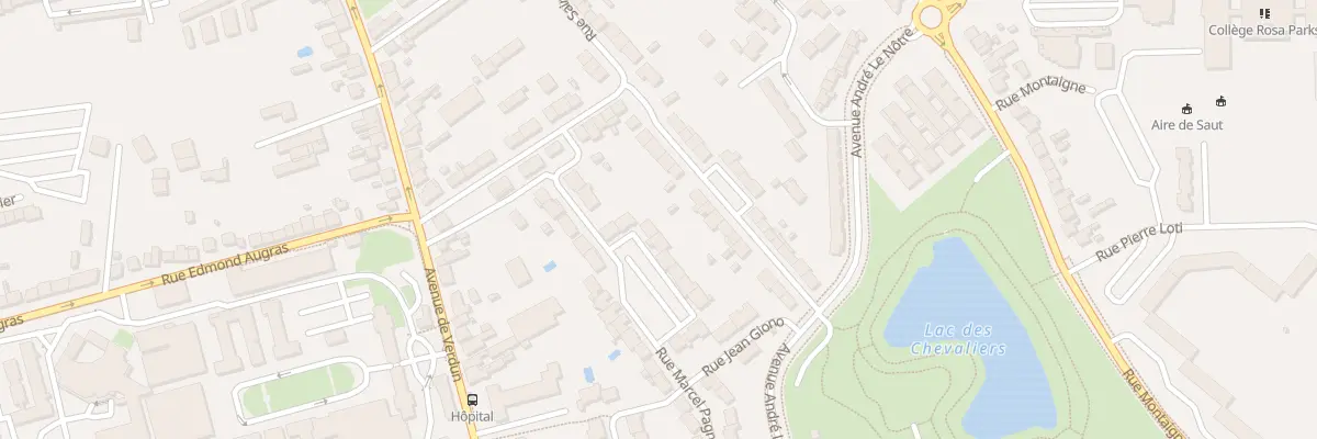 Plan du 11 Rue Marcel Pagnol à Châteauroux