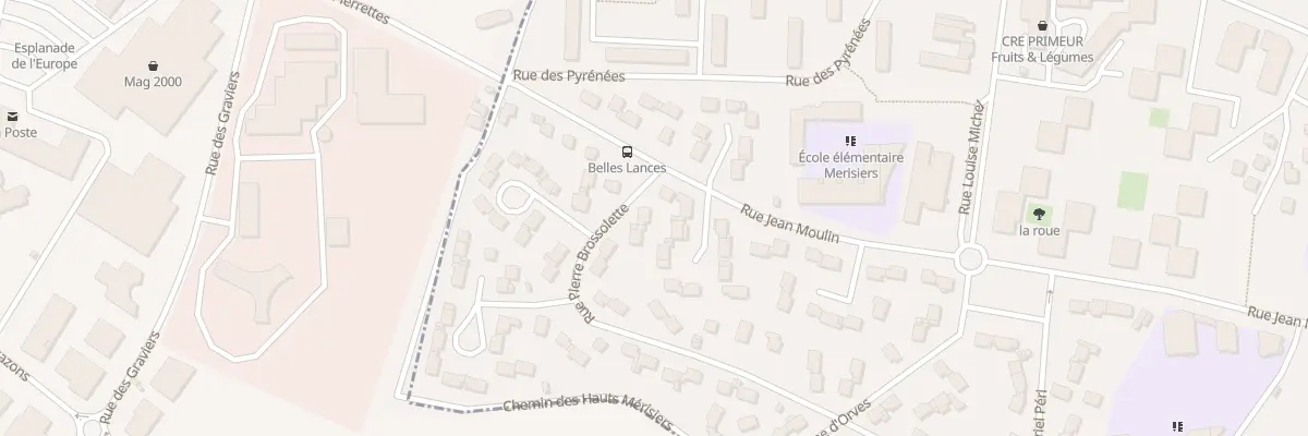 Plan du 1 Rue Pierre Brossolette à Mantes-la-Ville