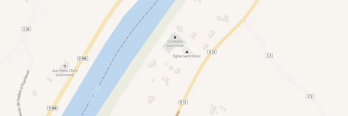 Plan du 2520 Rte de St Sulpice à Coufouleux