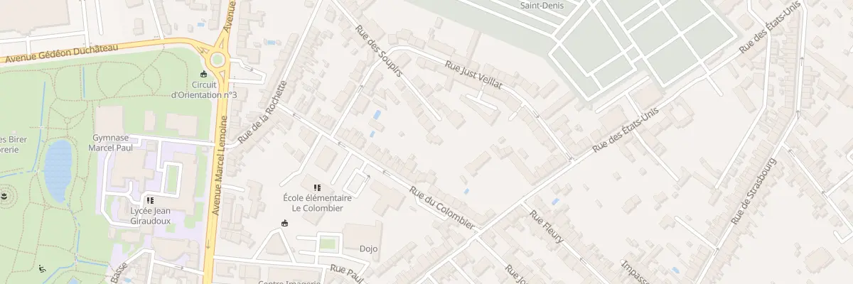Plan du 52 Rue des Soupirs à Châteauroux