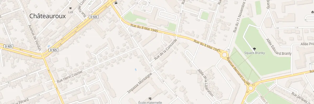 Plan du 82 Rue de la Concorde à Châteauroux