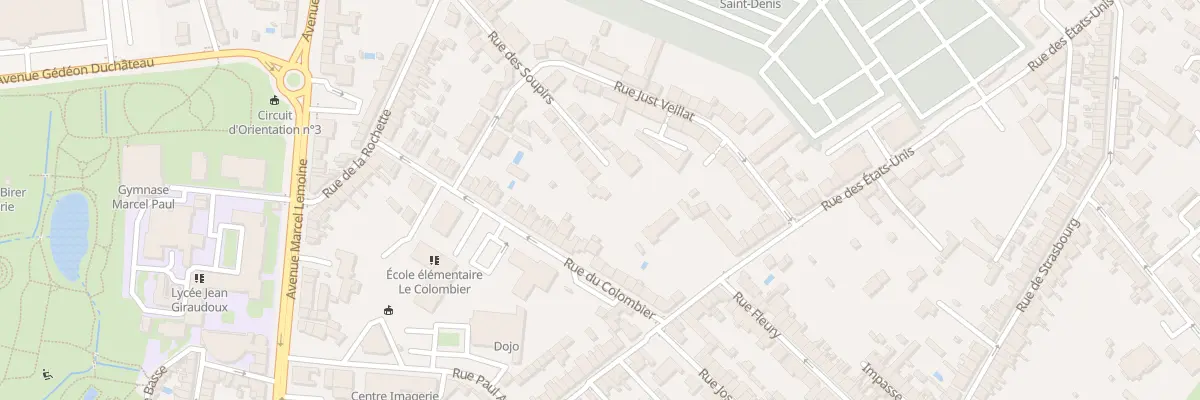 Plan du 54 Rue des Soupirs à Châteauroux