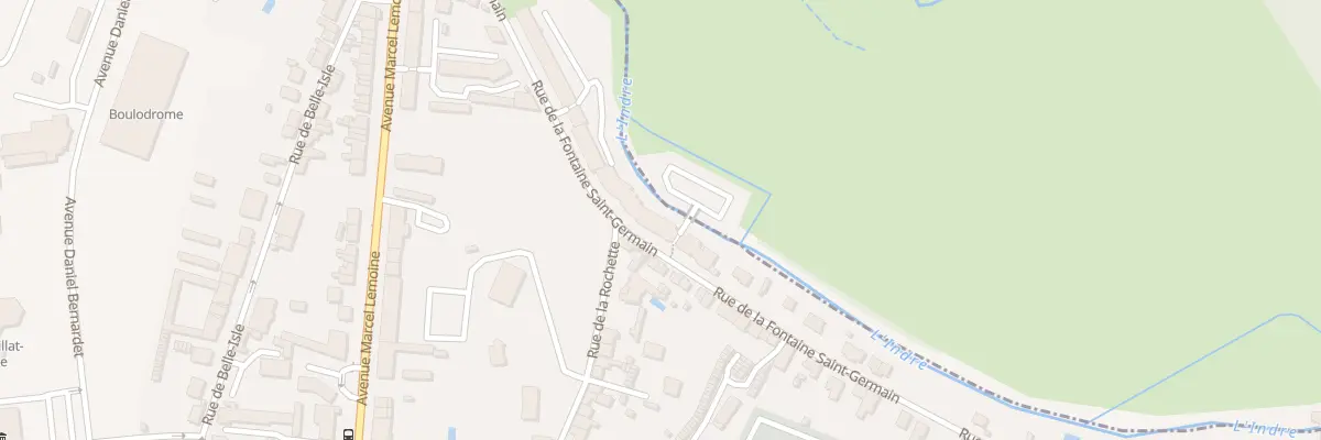 Plan du 100 Rue de la Fontaine St Germain à Châteauroux