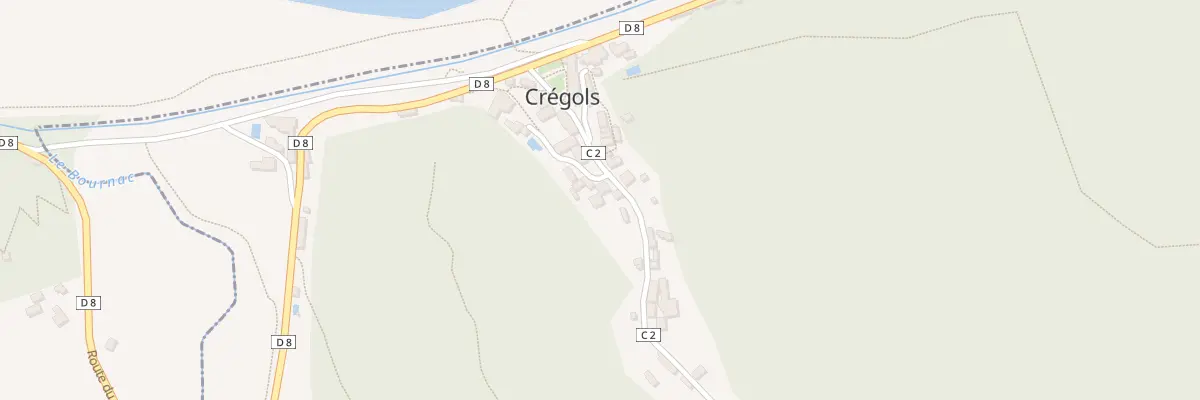 Plan du 5019 Cregols à Crégols