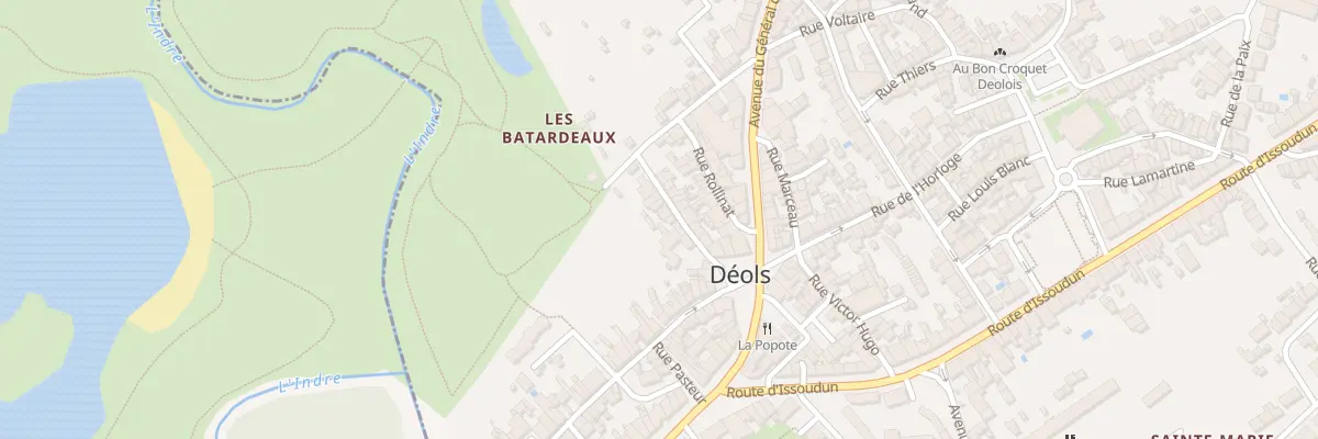 Plan du 5 Rue de la République à Déols