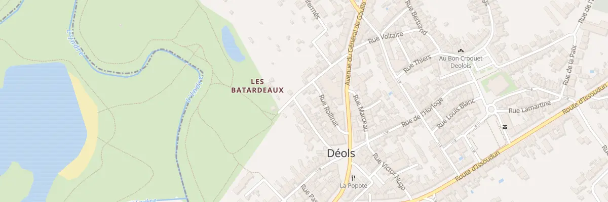 Plan du 16 Rue de la République à Déols