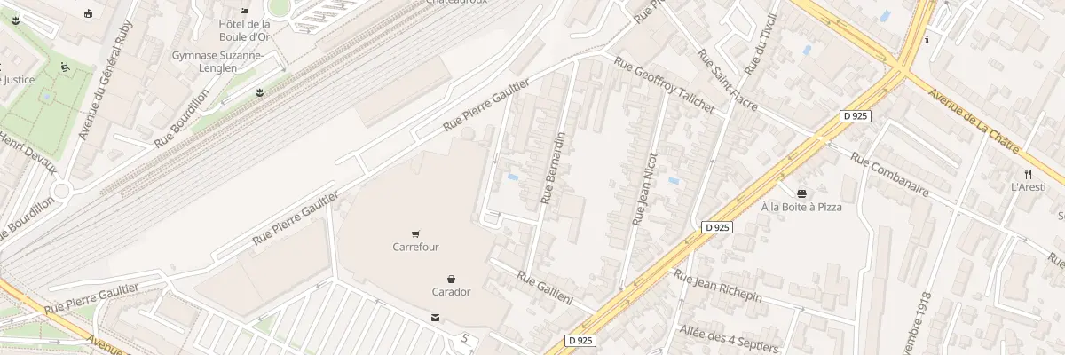 Plan du 24 Rue Bernardin à Châteauroux