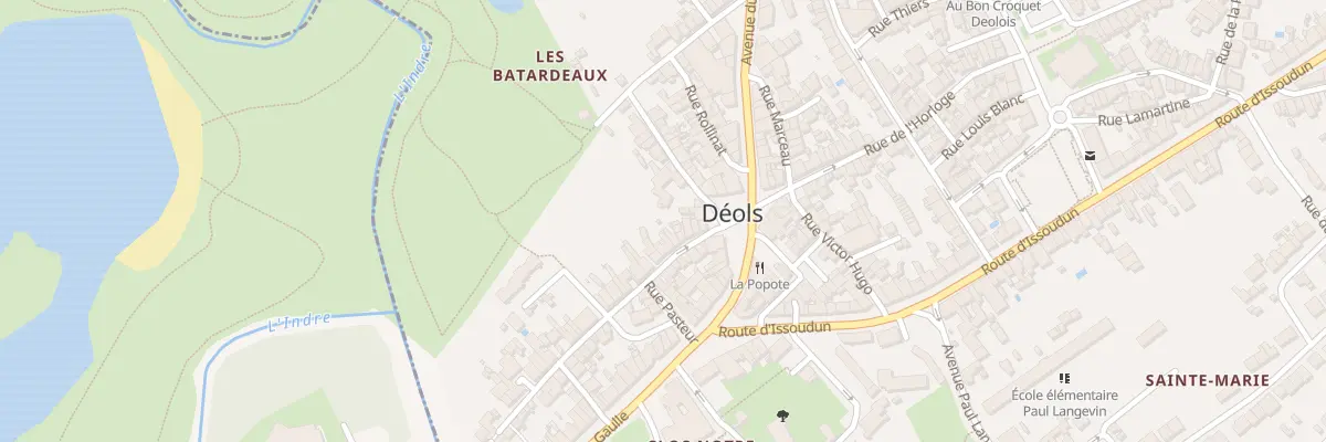 Plan du 53 Rue du Pont Perrin à Déols