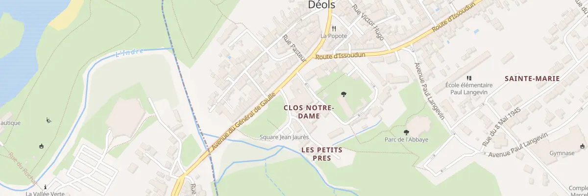 Plan du 4 Rue Jean Jaurés à Déols