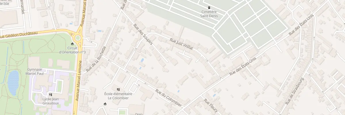 Plan du 55 Rue des Soupirs à Châteauroux