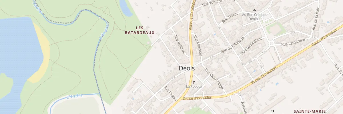 Plan du 3 Rue de la République à Déols