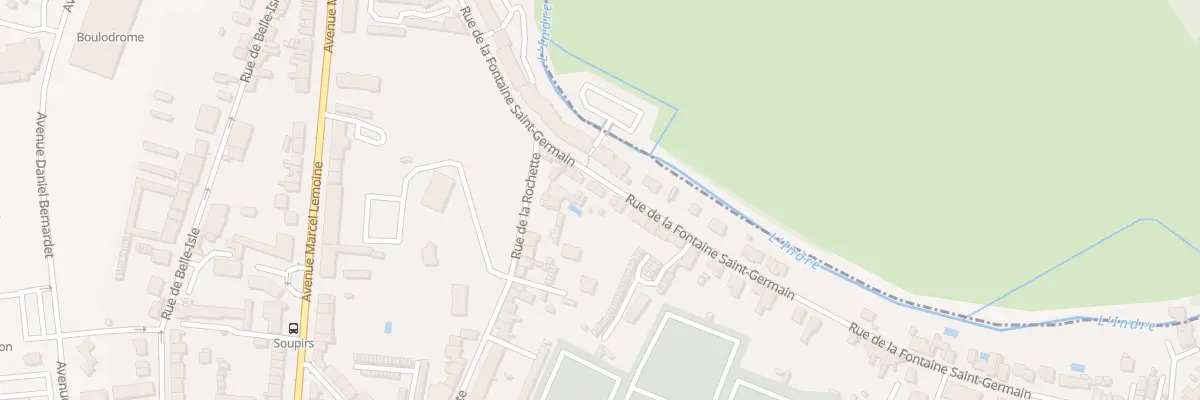 Plan du 85 Rue de la Fontaine St Germain à Châteauroux
