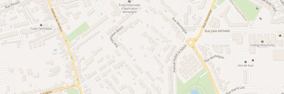 Plan du 86B Rue Montaigne à Châteauroux