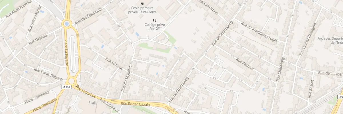 Plan du 17 Rue André Parpais à Châteauroux