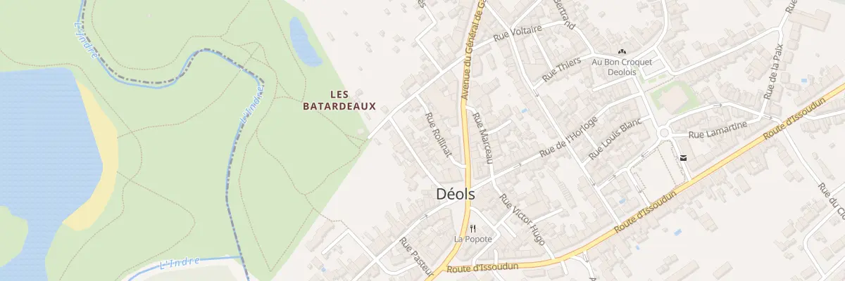 Plan du 12 Rue de la République à Déols